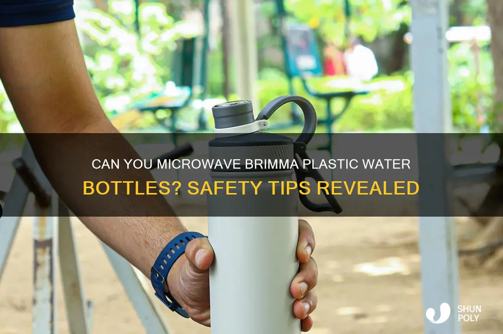 is the plastic brimma water bottle microwavable