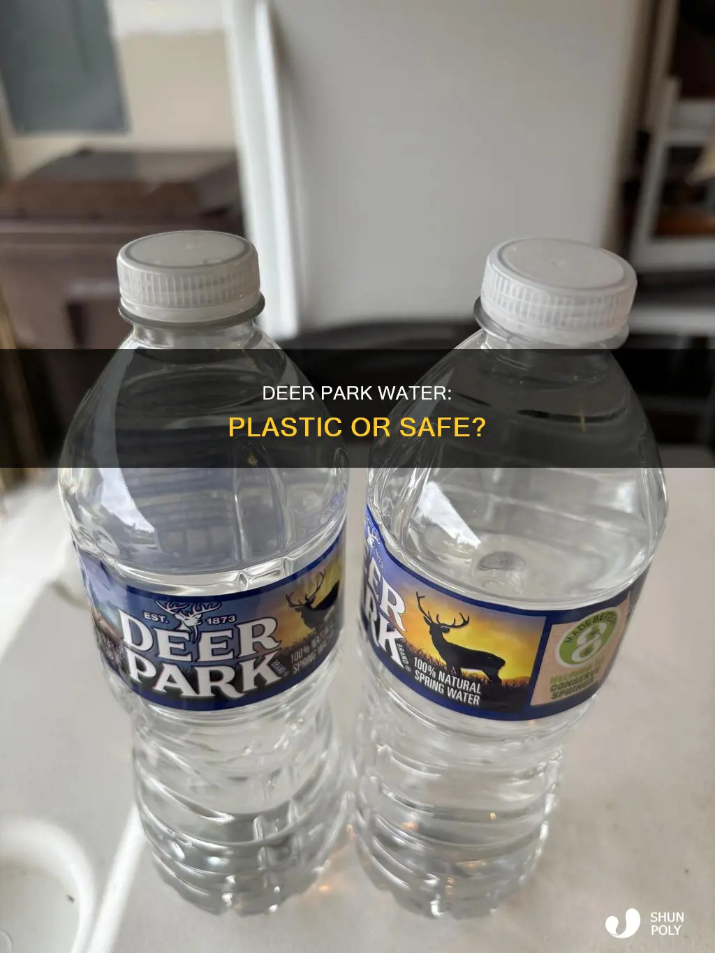 is the plastic in deer park water