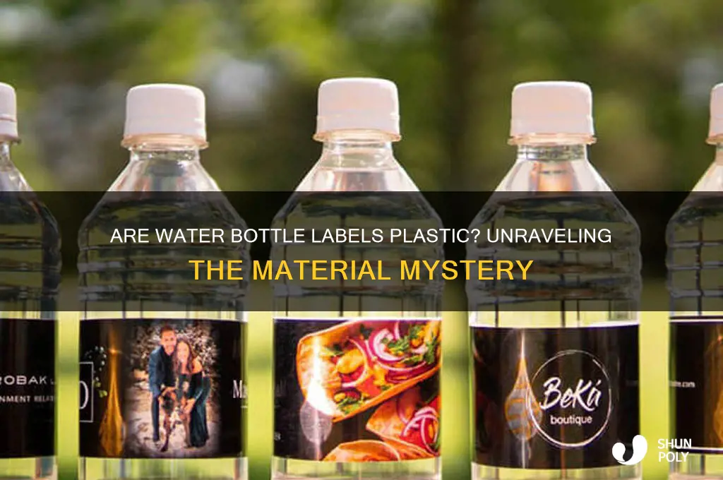 is the plastic label on water bottles plastic