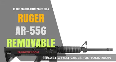 Can You Remove the Plastic Nameplate on a Ruger AR-556?