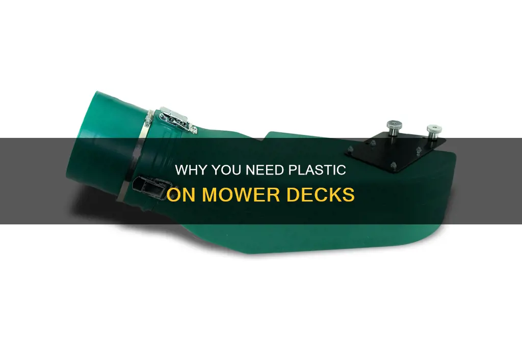 is the plastic on mower deck needed