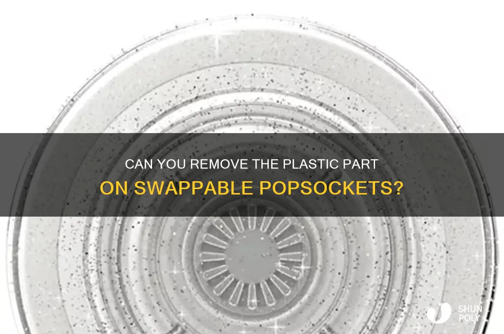 is the plastic part removeable on swappable popsockets