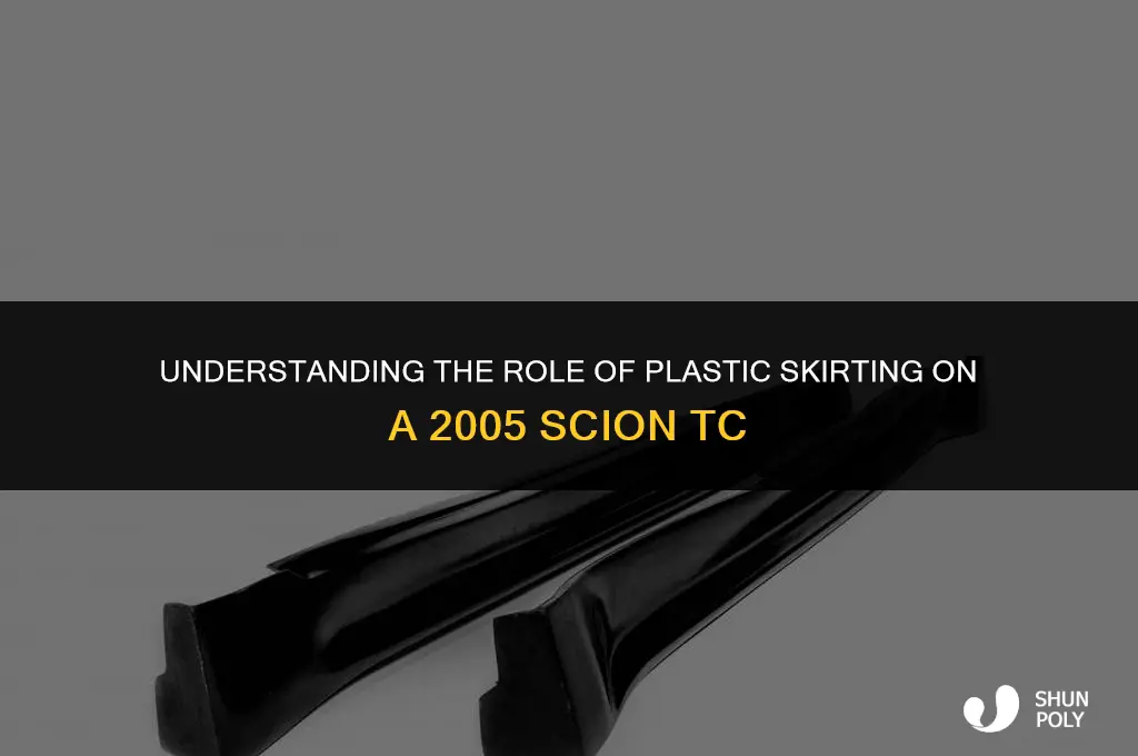 is the plastic skirting under a 2005 scion tc necessary