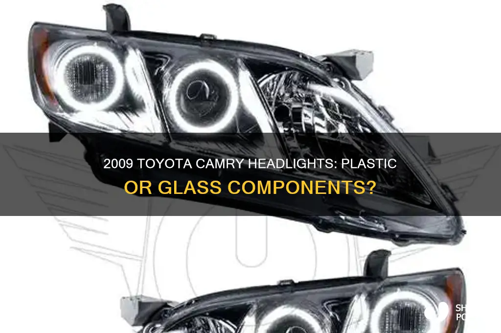 is the toyota camry 2009 headlight made of plastic