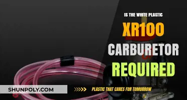 Plastic Carburetors: White XR100 Essential?