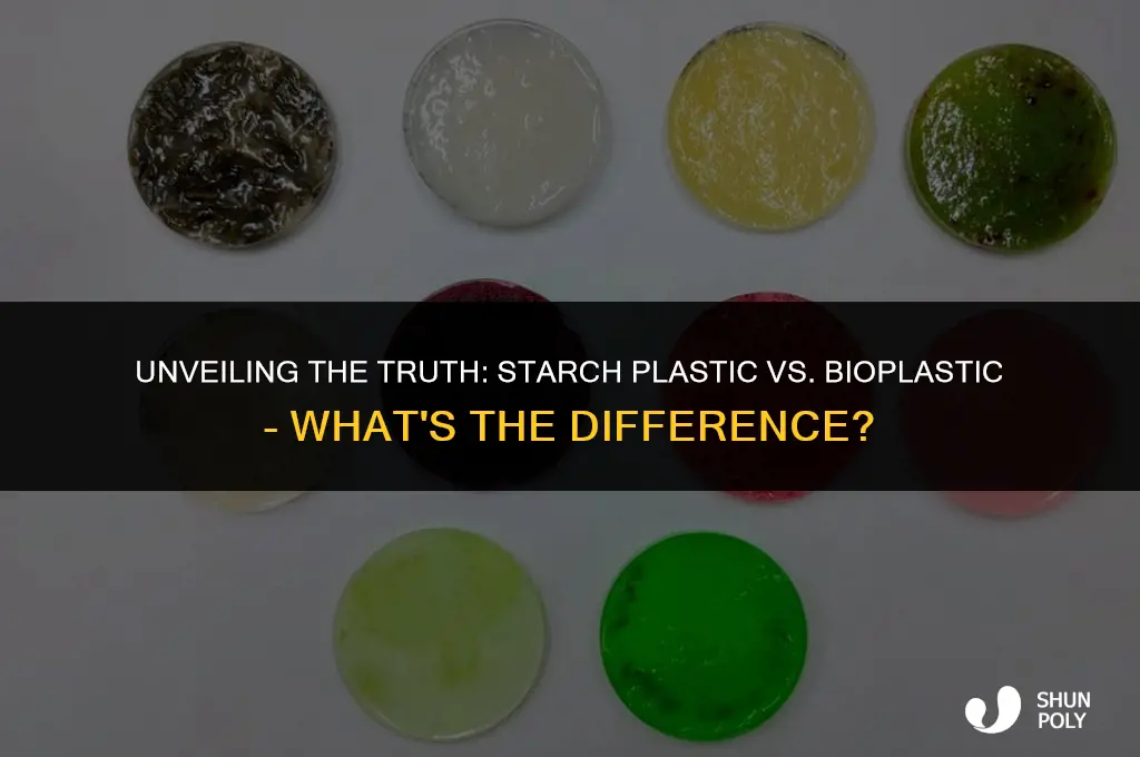 is there a difference between starch plastic and bioplastic