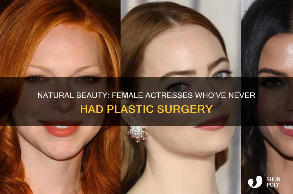 is there a female actress who never had plastic surgery