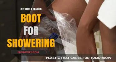 Showering with Ease: Plastic Boots Solution