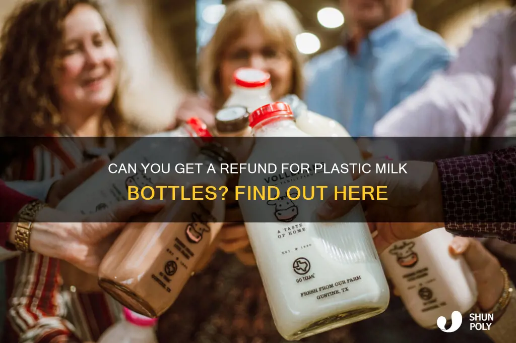 is there a refund for plastic milk bottles