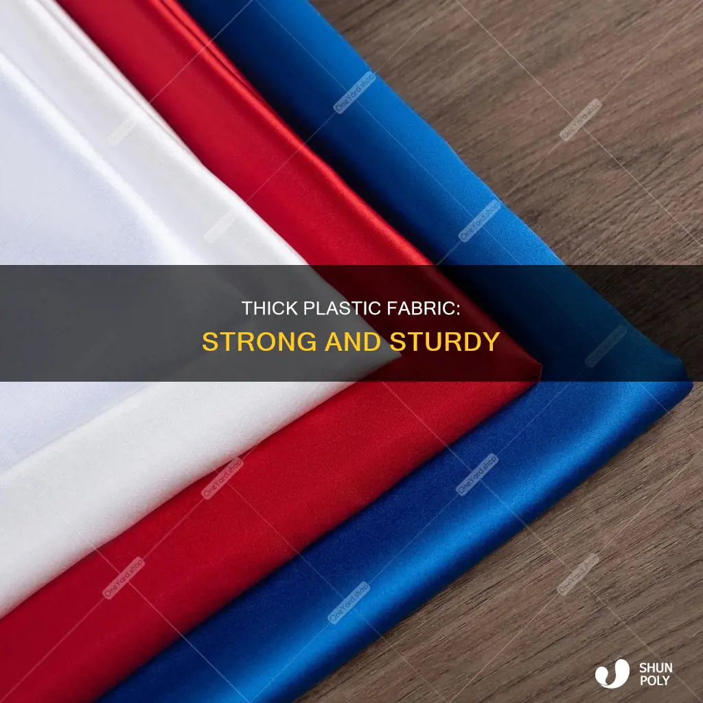 is there a strong thick plastic fabric