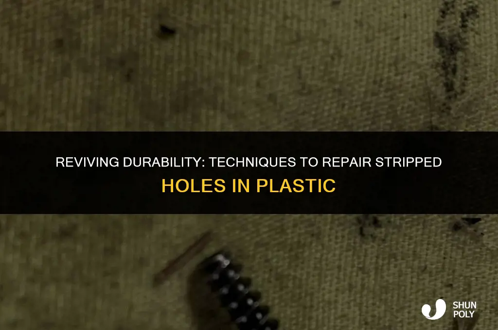 is there a way to fix stripped holes in plastic