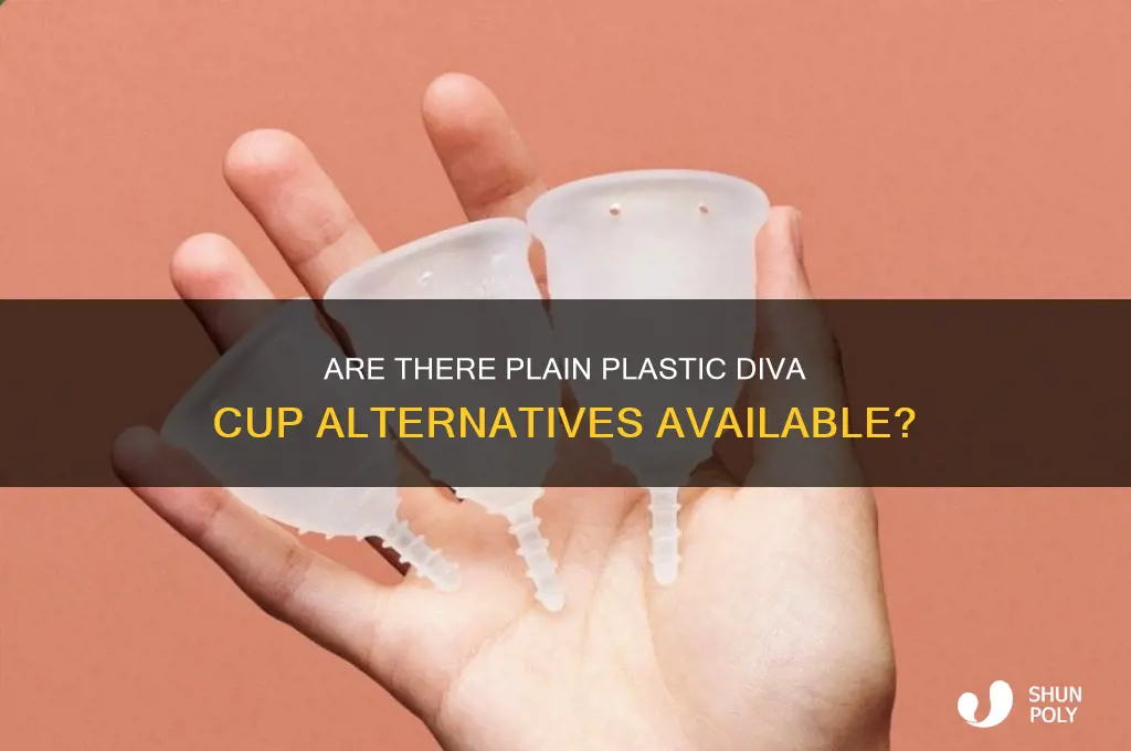 is there any diva cups made out of plain plastic