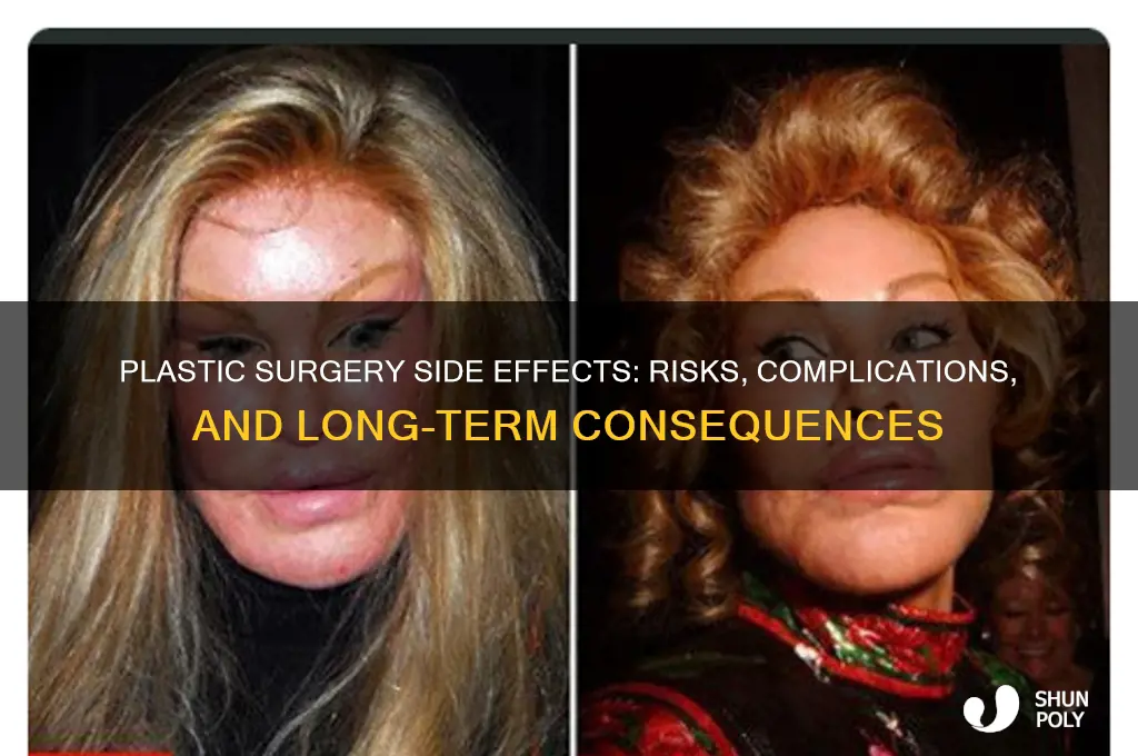 is there any side effects of plastic surgery