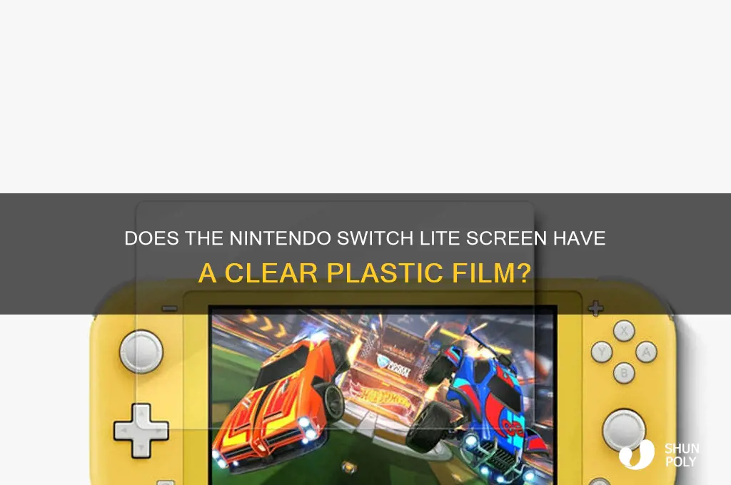 is there clear plastic film on switch lite screen