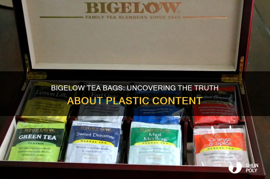 is there plastic in bigelow tea bags