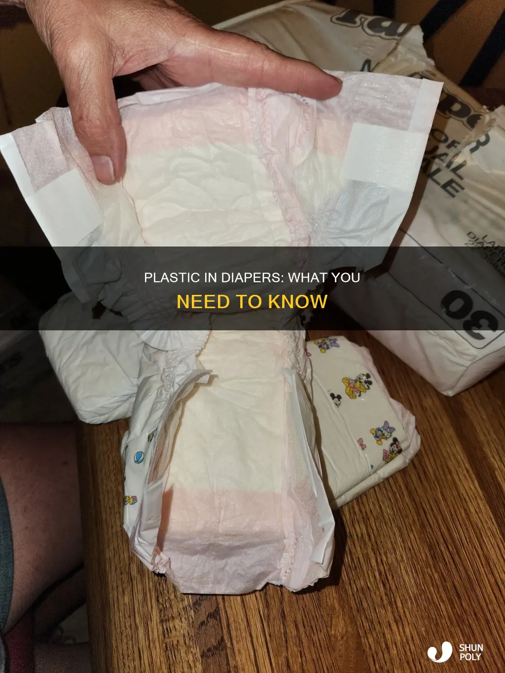 is there plastic in disposable diapers