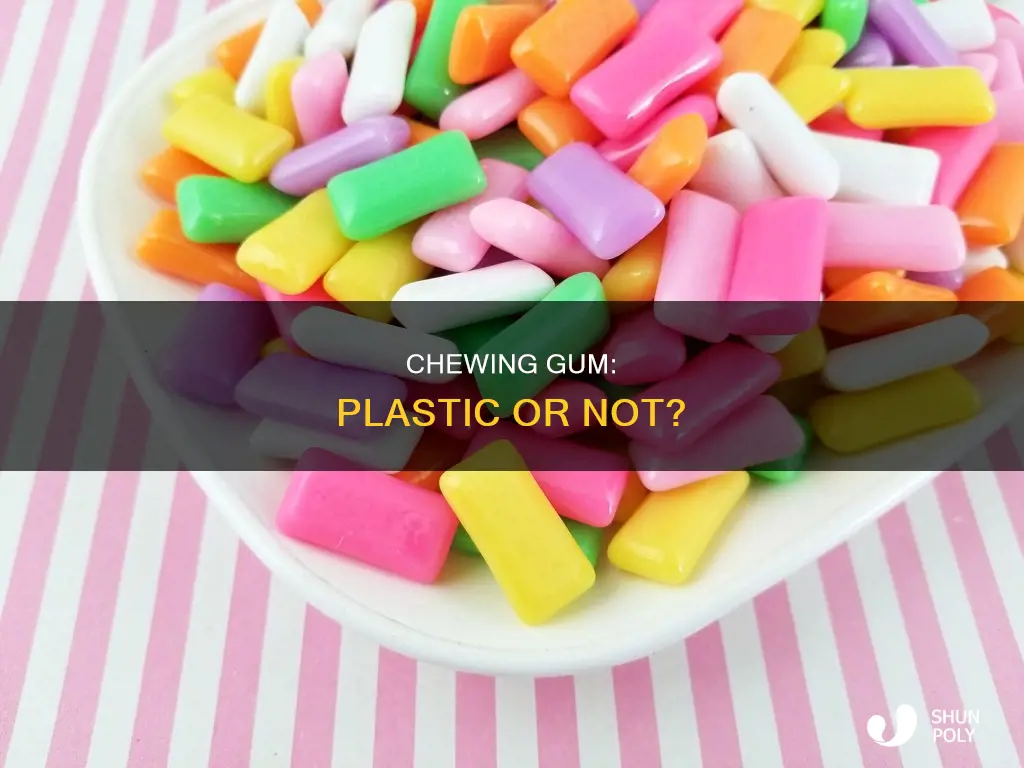 is there plastic in extra chewing gum