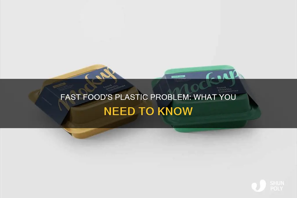 is there plastic in fast food