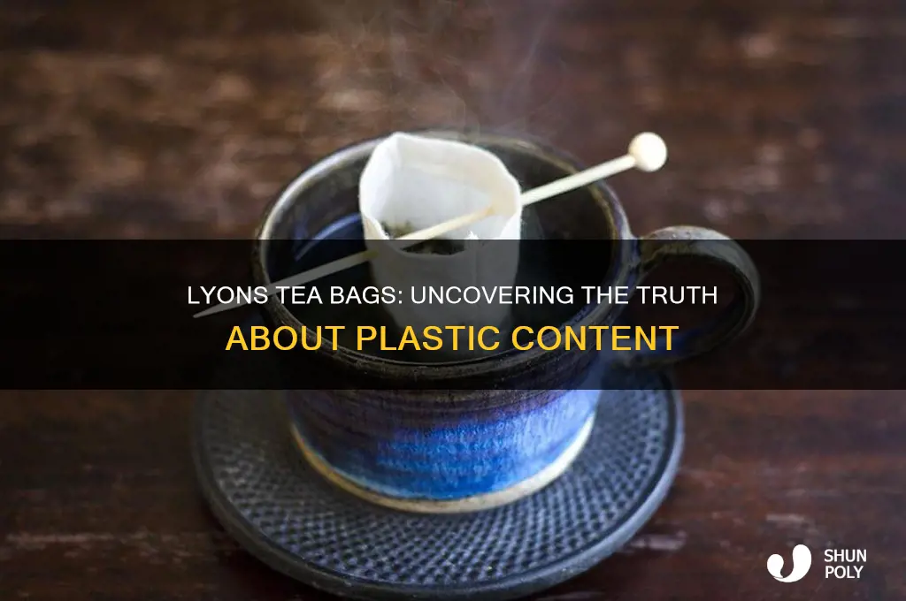 is there plastic in lyons tea bags