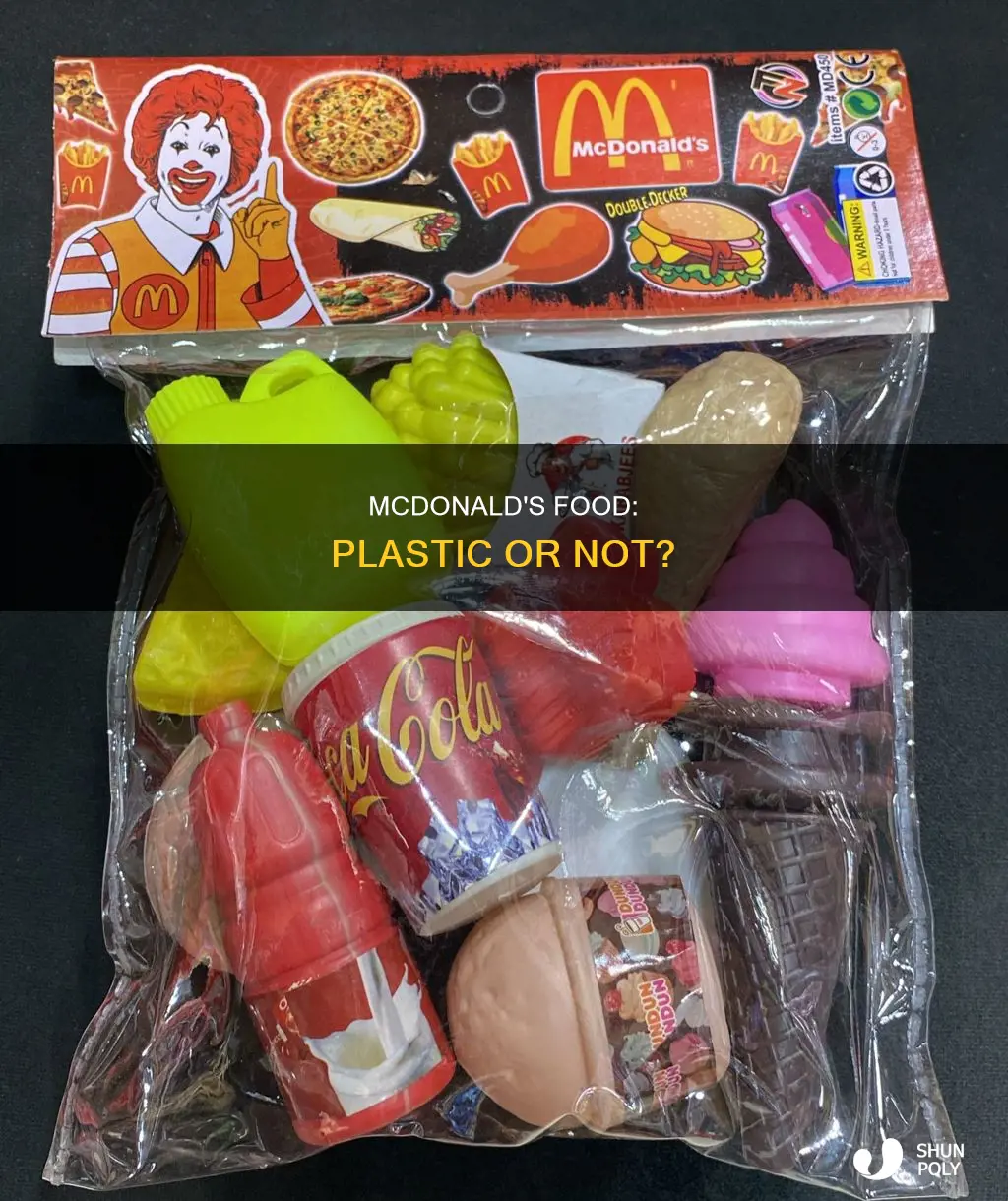 is there plastic in mcdonald