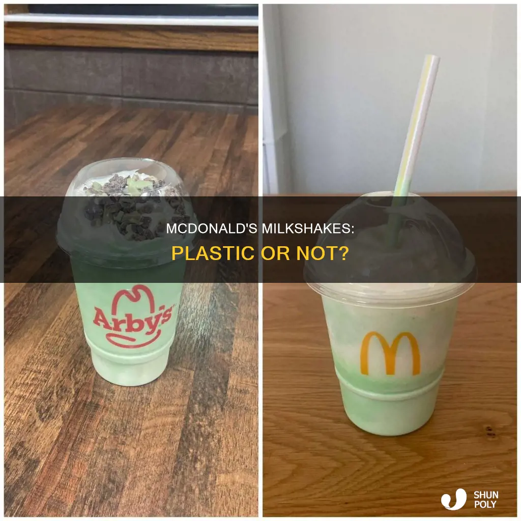 is there plastic in mcdonald