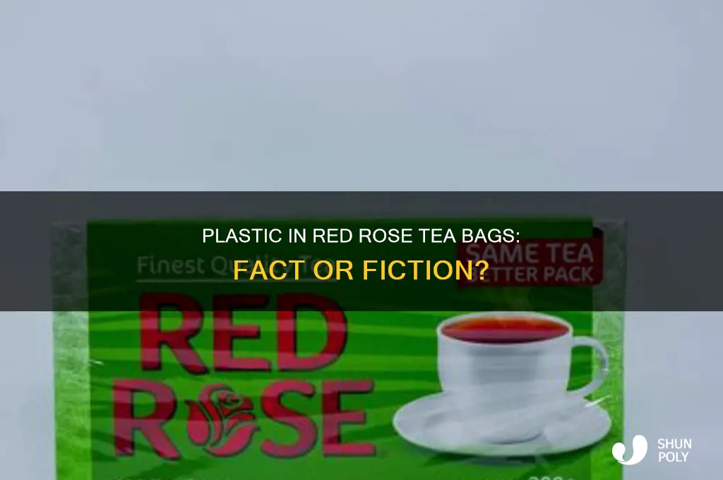is there plastic in red rose tea bags