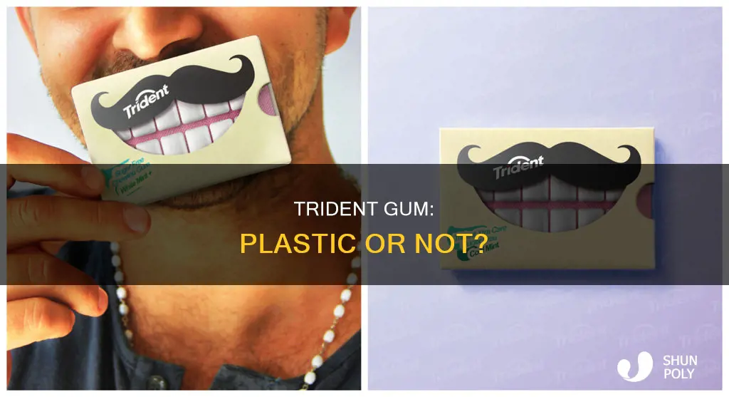 is there plastic in trident gum