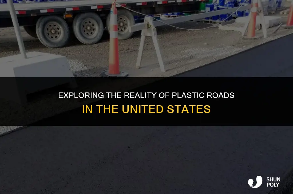 is there plastic roads in the united states