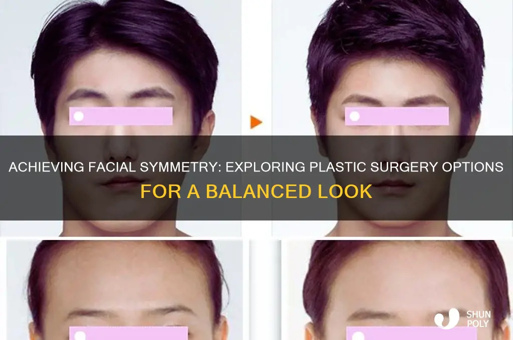 is there plastic surgery to make your face symmetrical