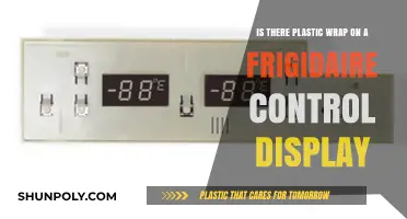 Unwrapping the Truth: Plastic Wrap on Frigidaire Control Displays