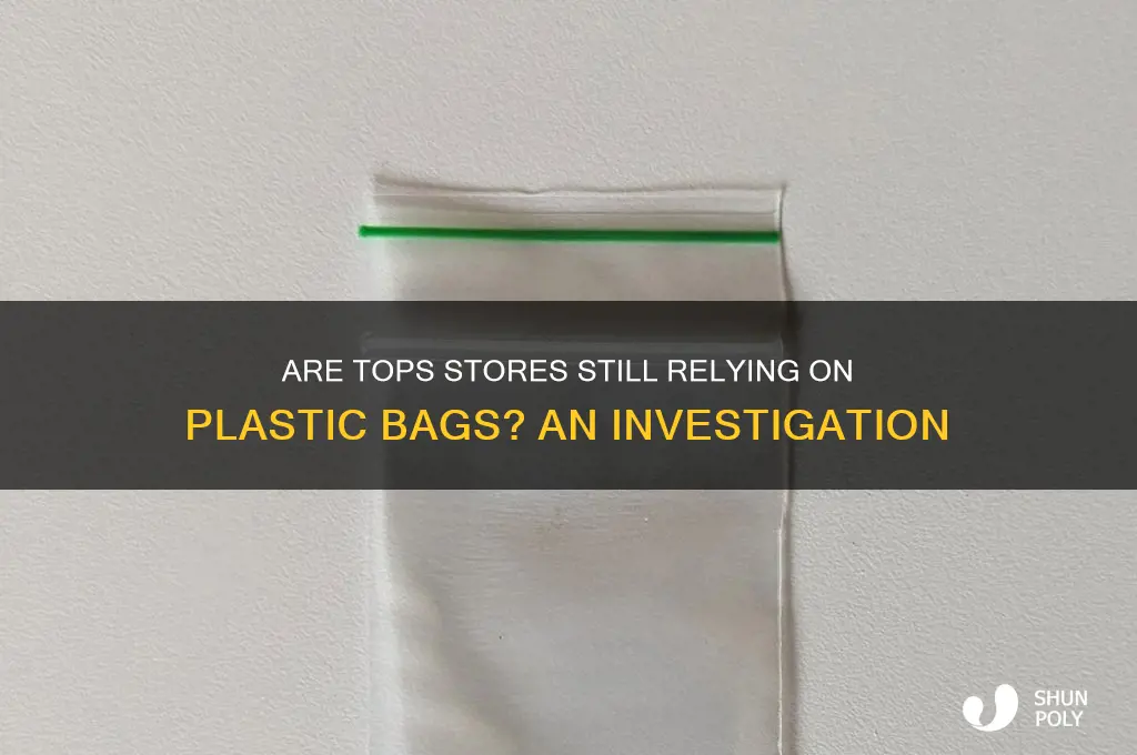 is tops using plastic bags