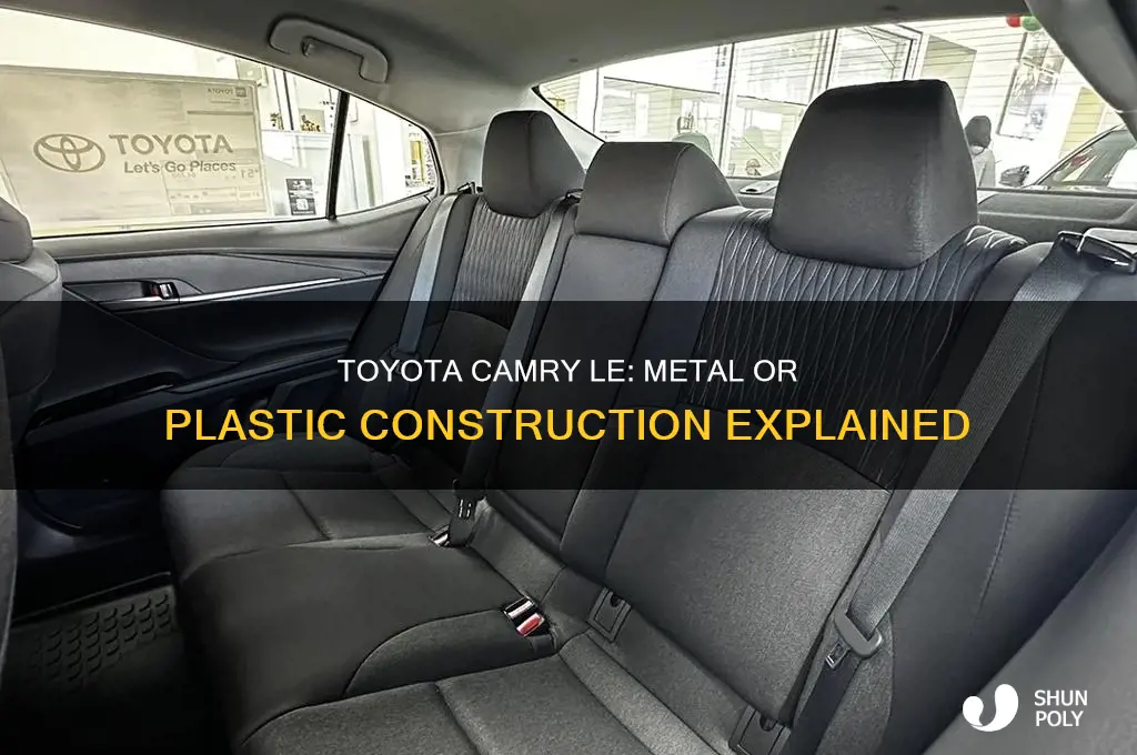 is toyotta camery le made of metal for plastic