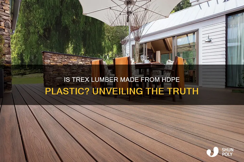 is trex lumber made from hdpe plastic