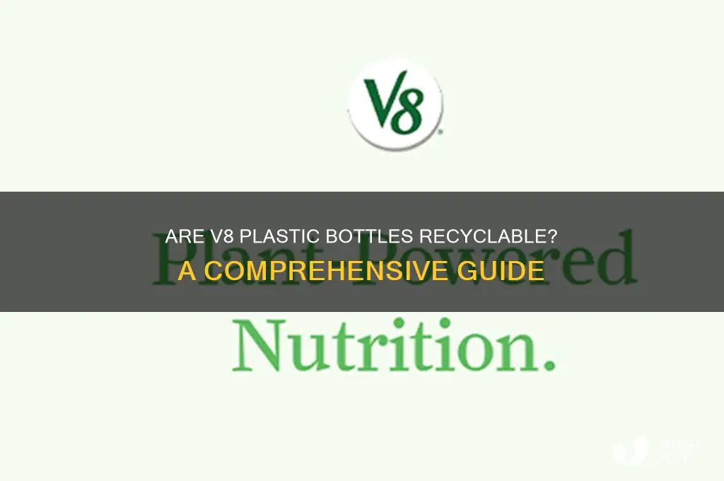 is v8 plastic bottles recyclable