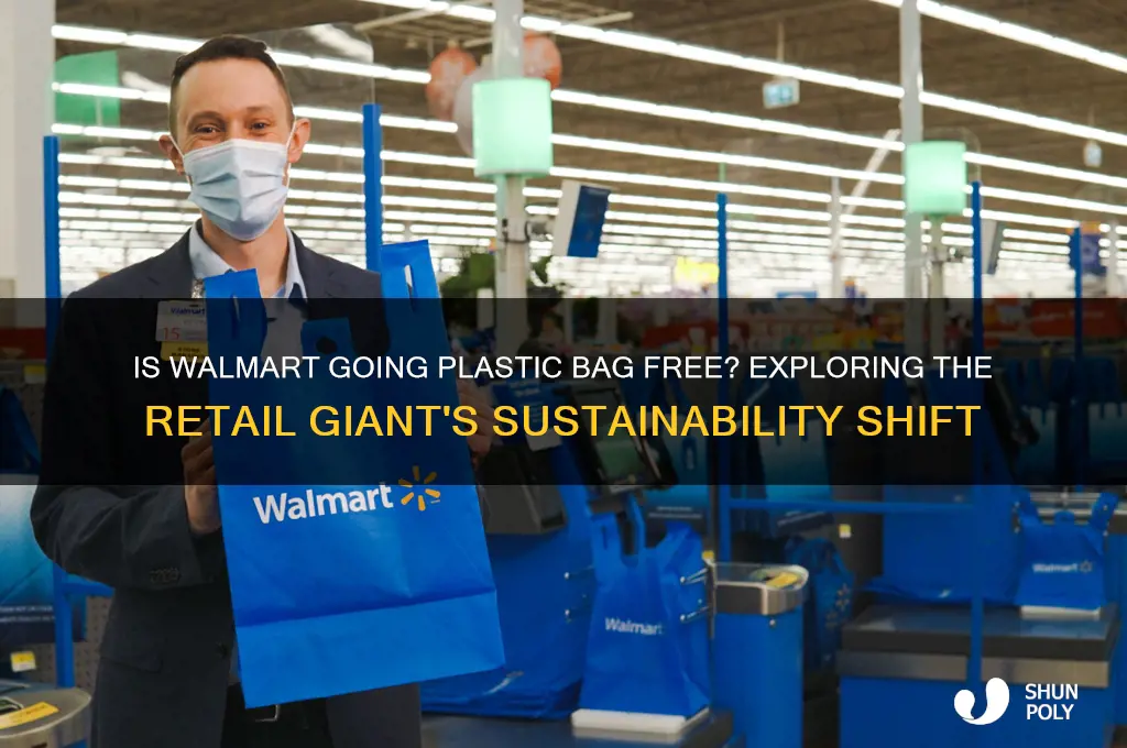 is wal mart going plastic bag free