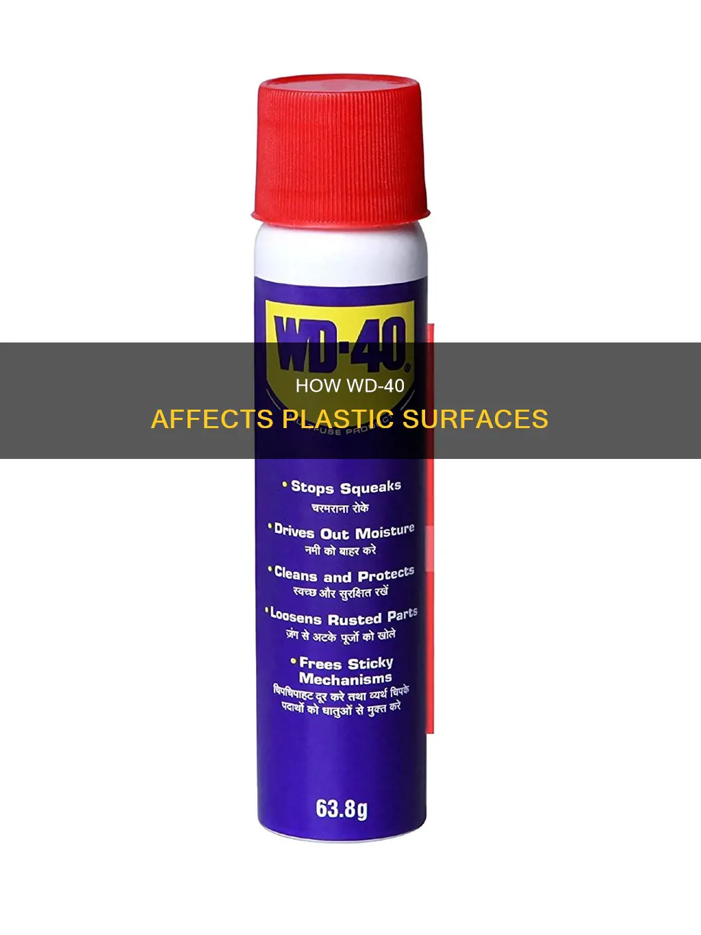 is wd 40 good for plastic