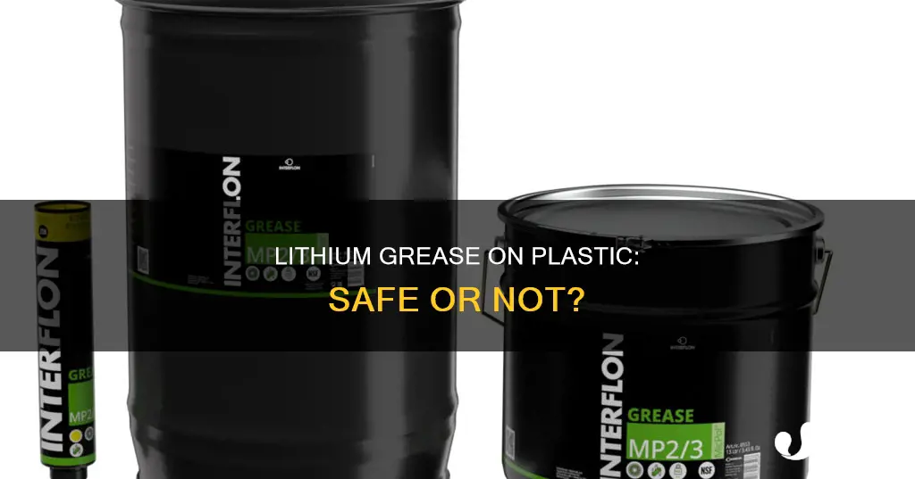 is white lithium grease ok for plastic