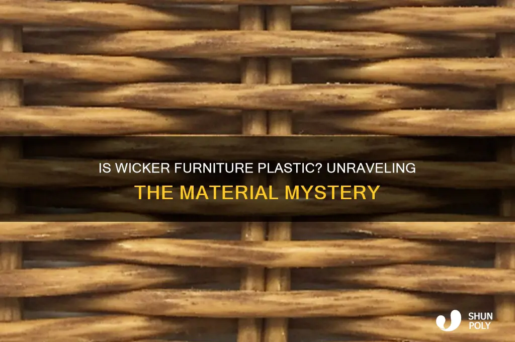 is wicker furniture made from plastic