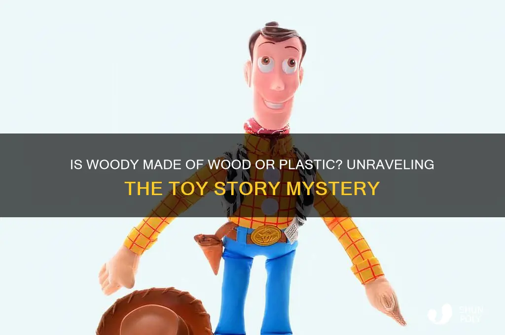 is woody made of wood or plastic