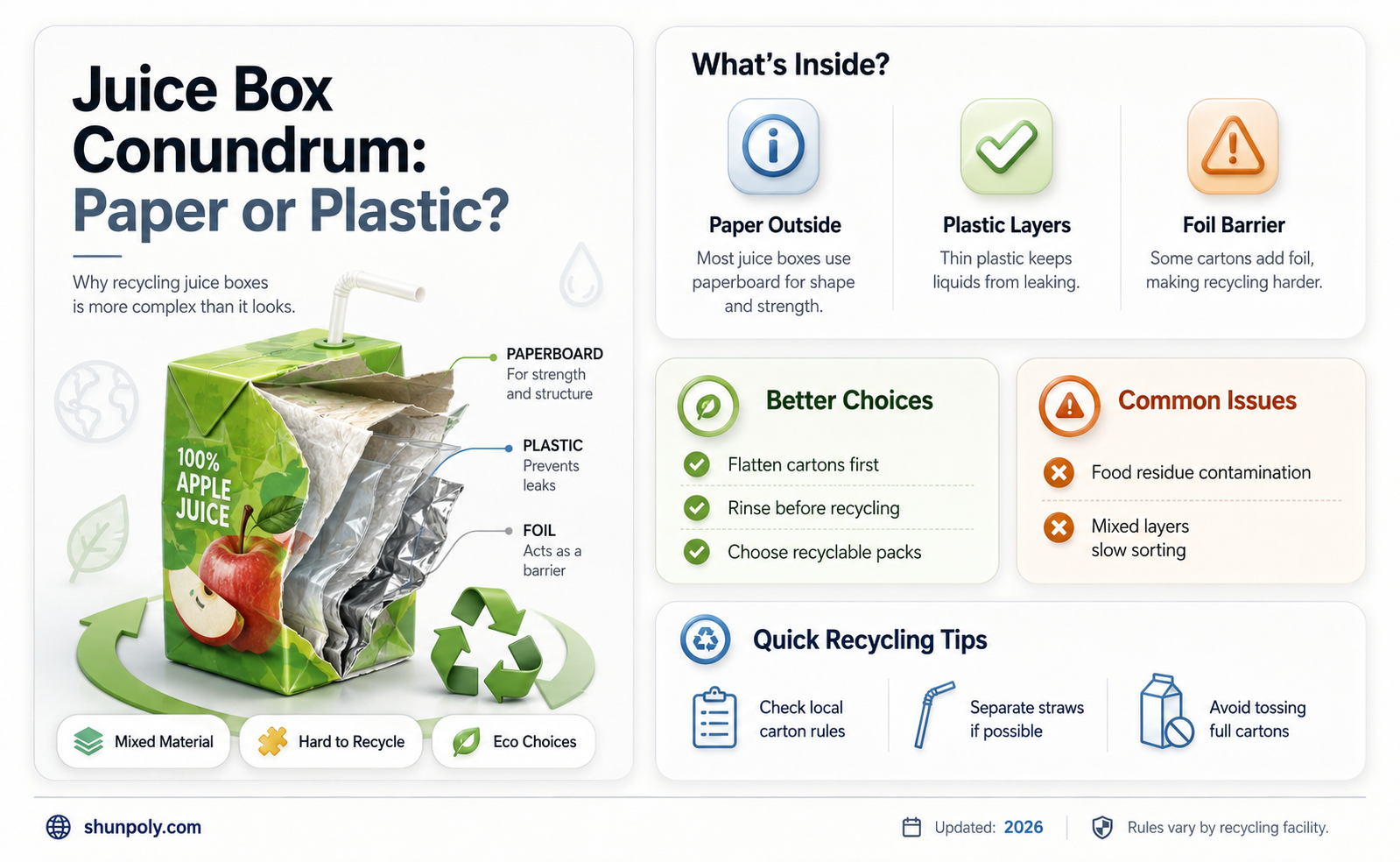 are juice boxes paper or plastic in nyc recycling