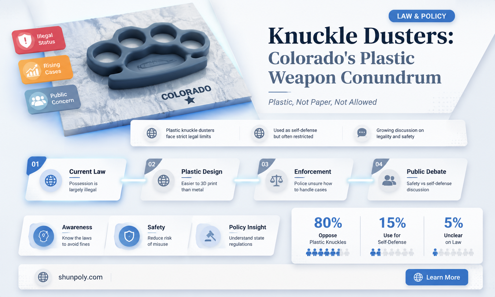 are plastic knuckle dusters illegal in colorado
