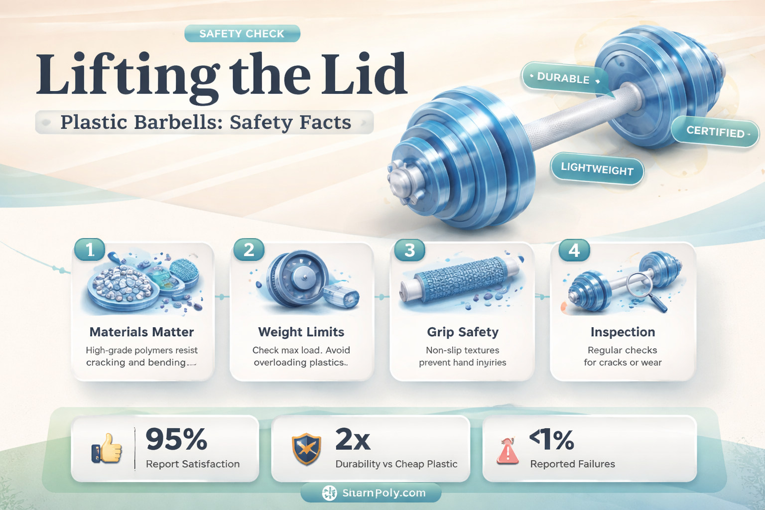 are plastic barbells safe
