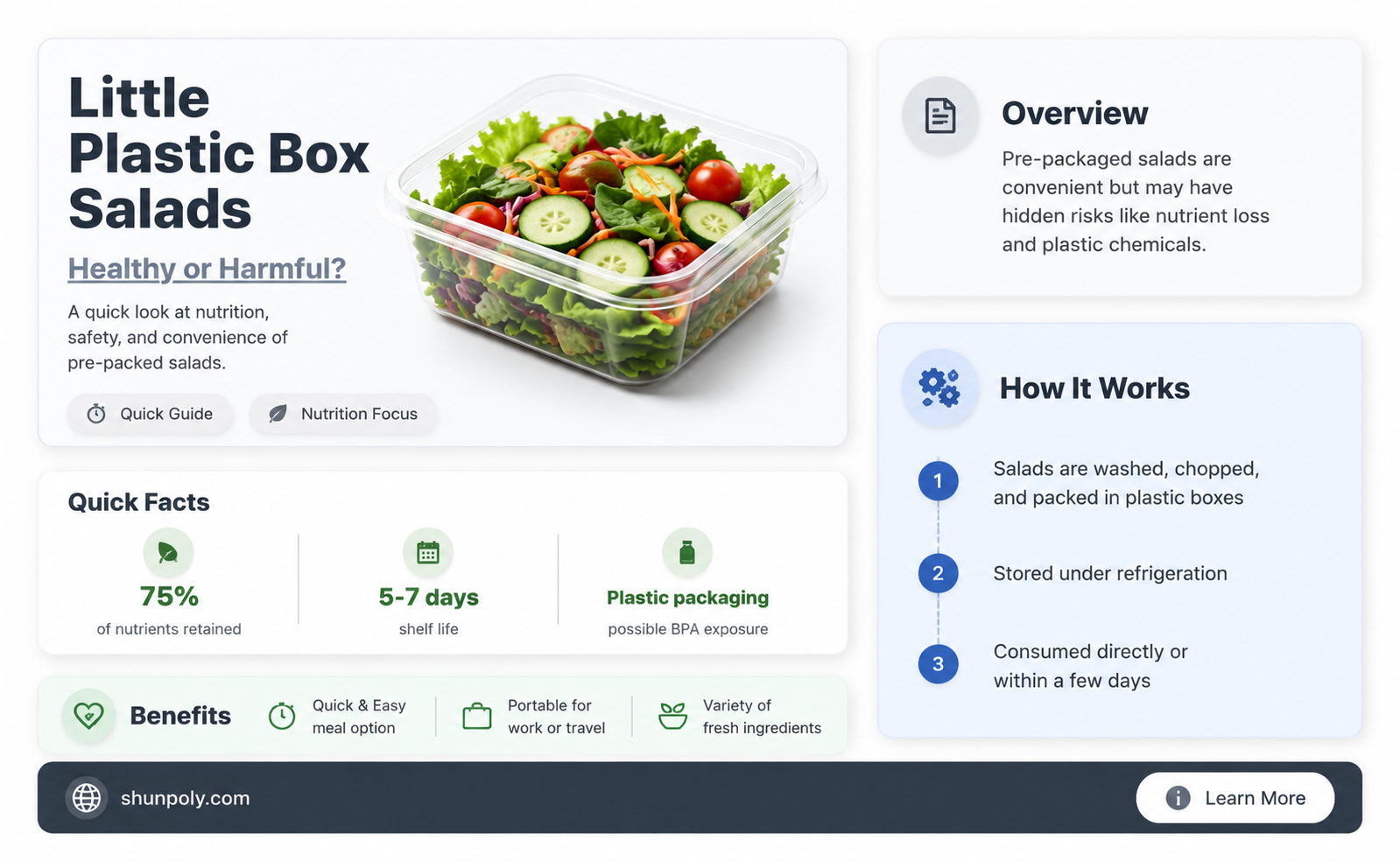 are little plastic box salads good