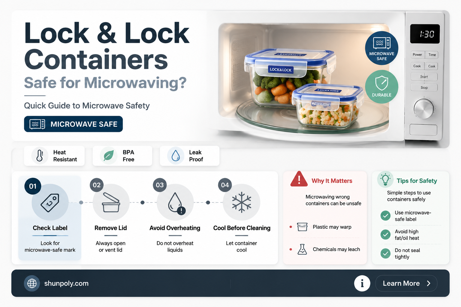 are lock and lock plastic containers microwavable