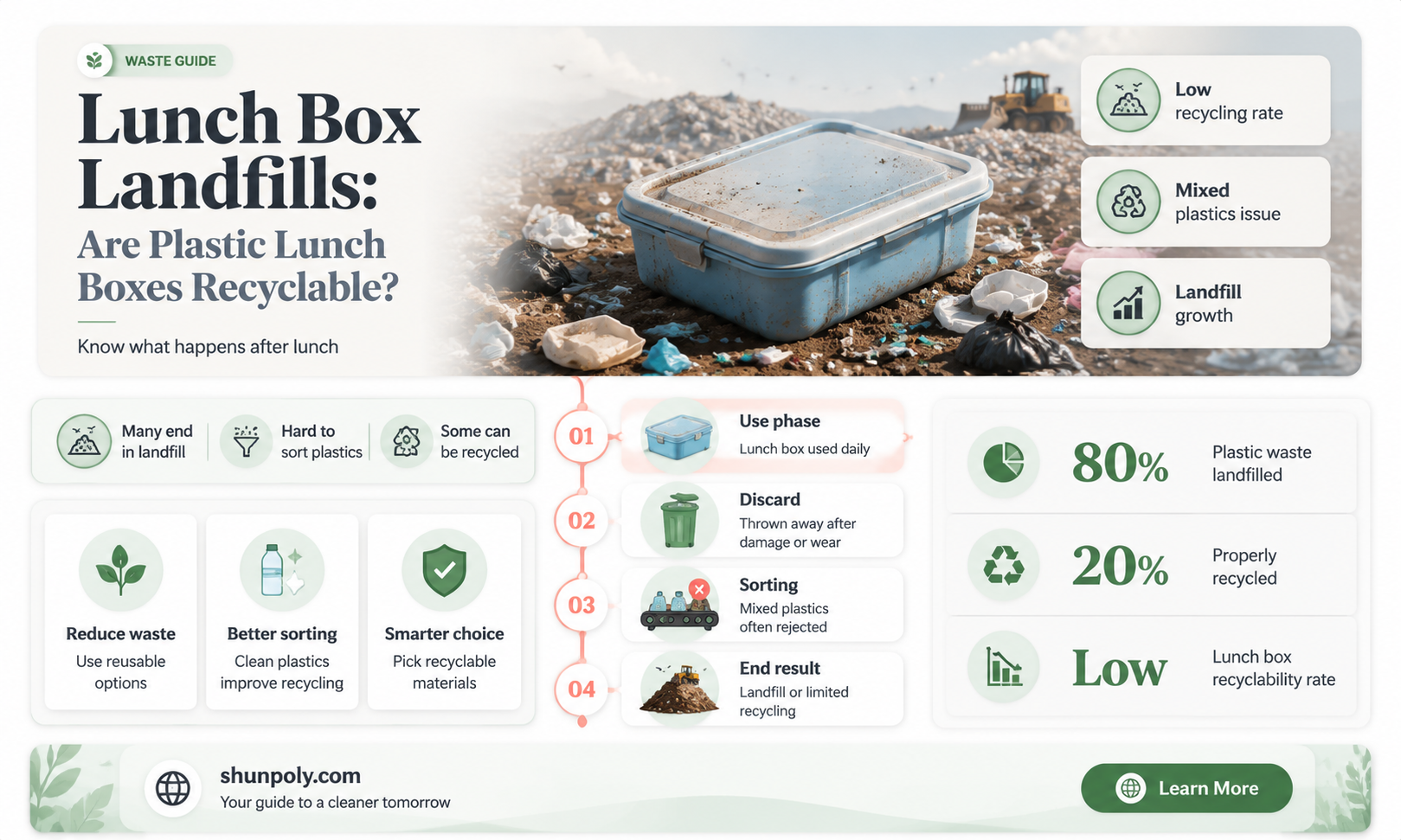 are plastic lunch boxes recyclable