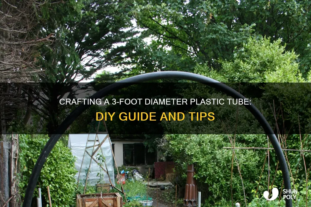 me make 3 foot diameter plastic tube