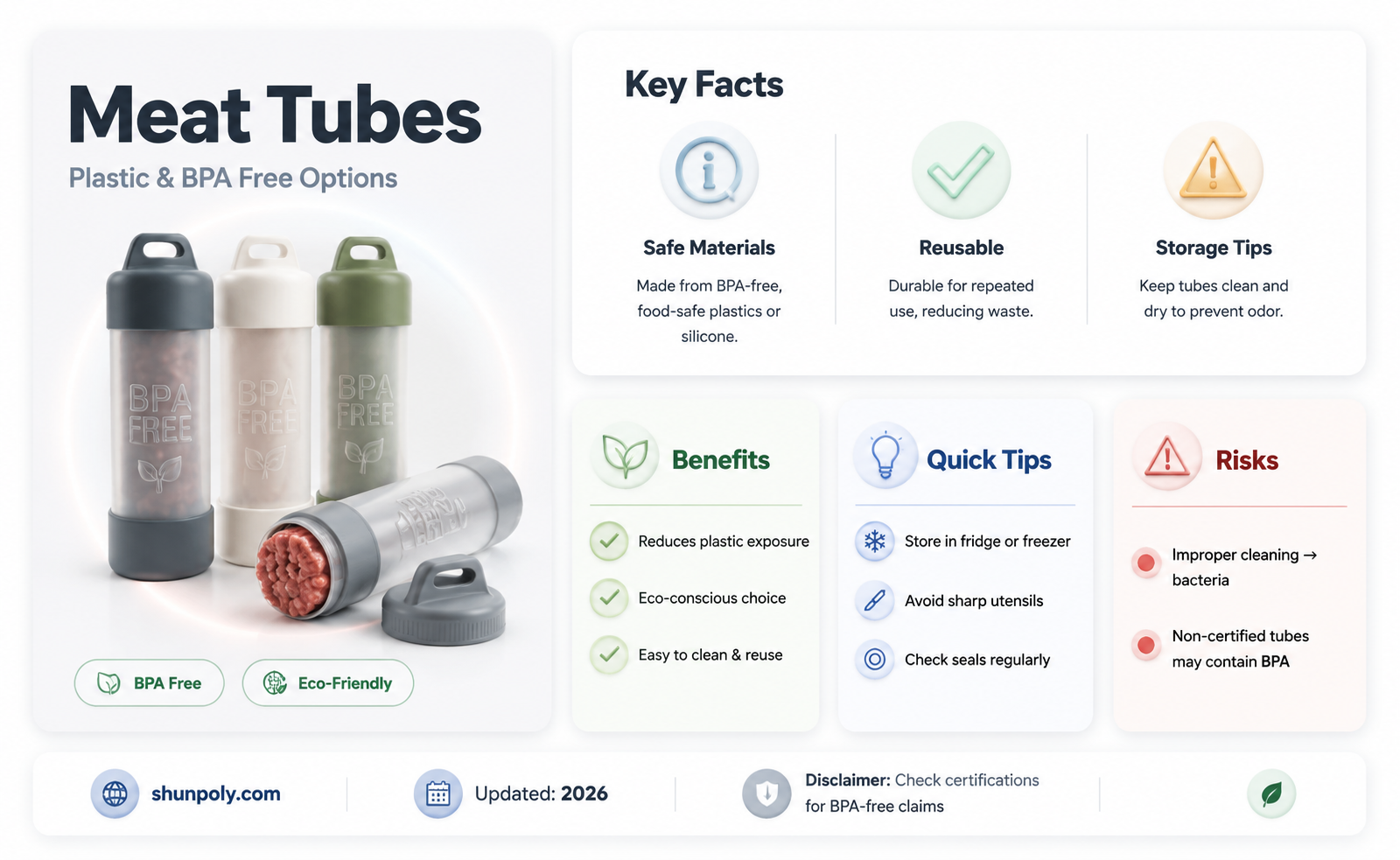 are meat tubes plastic bpa free