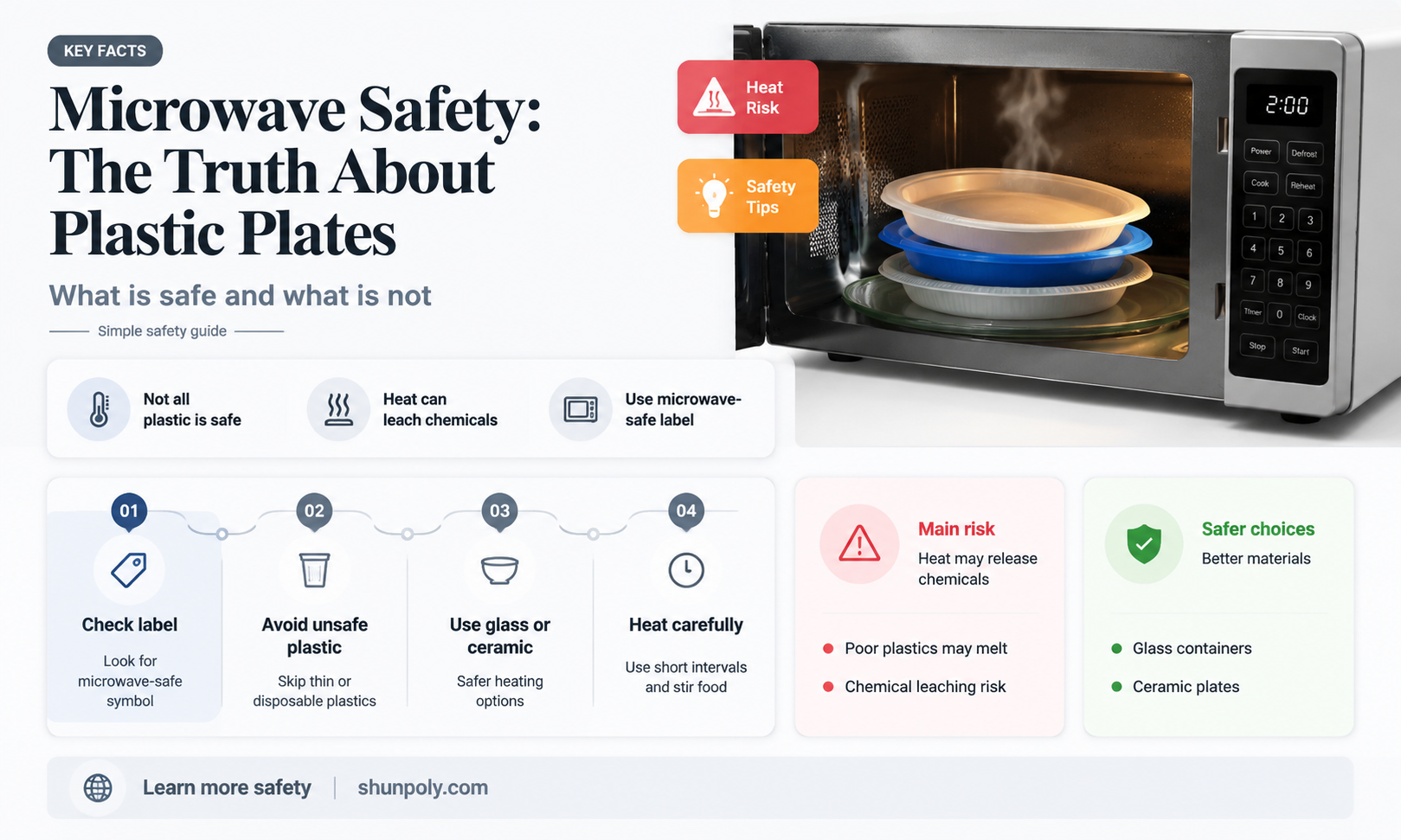 are plastic plates microwave safe