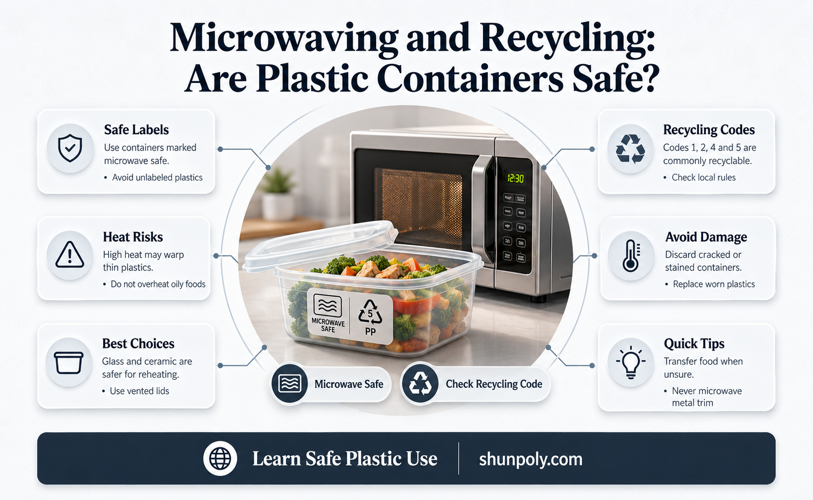 are plastic containers 1 safe for microwave and recycling