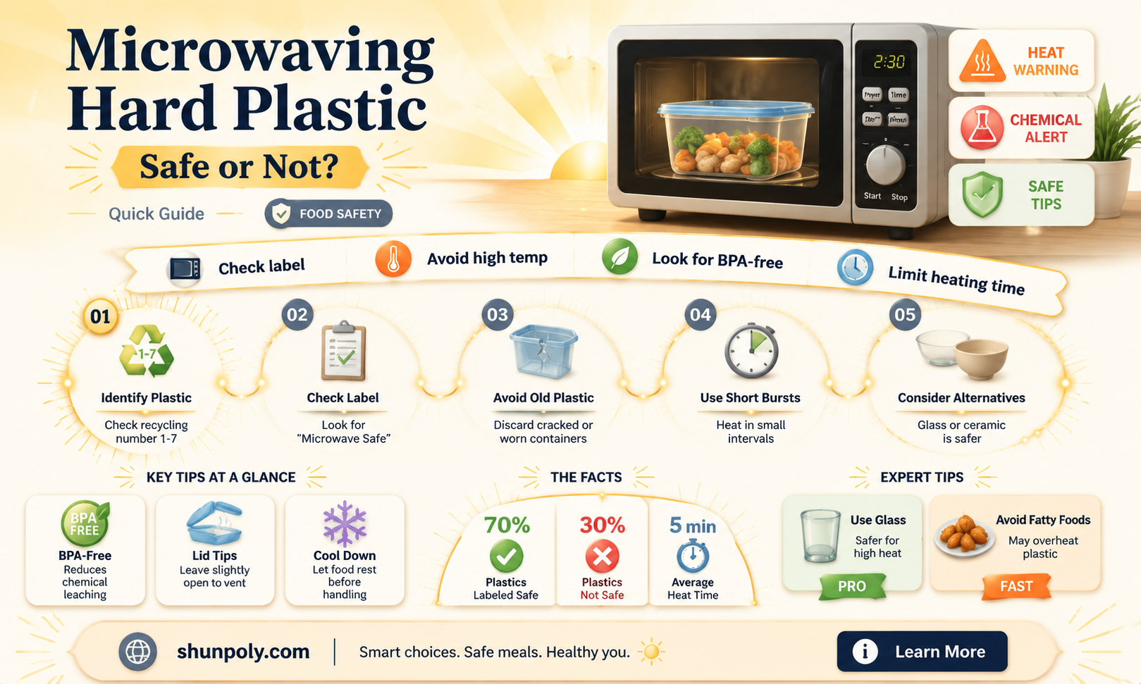 are hard plastic containers microwave safe